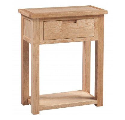 Moderna Oak 1 Drawer Small Hall Console Table